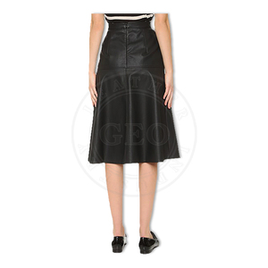 Jupes en cuir de mouton sur mesure pour femmes, fabrication OEM sur mesure - Product Image 2