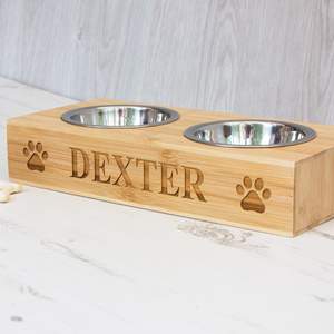 Cuenco para mascotas para alimentación, madera y metal, la mejor empresa de fabricación, crea tu propio logotipo en tus productos - Product Image 4