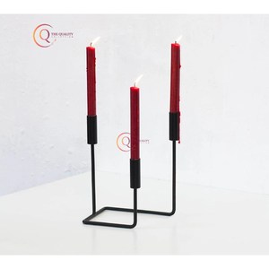 Luxury Fancy Wedding Candle <b>Holder</b> <b>Black</b> Color Powder Coated Decorative <b>Candlesticks</b> Stand Metal Candle <b>Holder</b> From India - Product Image 1