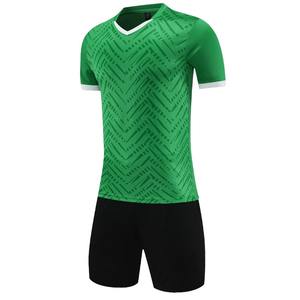 Ensemble de maillot de football à manches courtes pour hommes de haute qualité, uniforme de football pour adultes, maillot de football bleu pour garçon, nom personnalisé, numéro DIY - Product Image 5