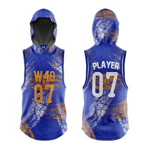 Camisetas de Fútbol Americano sin Mangas Personalizadas 7v7 para Hombre, Camuflaje, Bandera, OEM ODM, Tallas Grandes, Absorción de Humedad, Diseño Impreso por Transferencia de Calor - Product Image 1