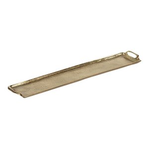 Plateau de service en aluminium fait à la main avec poignée parfait pour les collations et les boissons de table des hôtels et des restaurants à la maison - Product Image 2