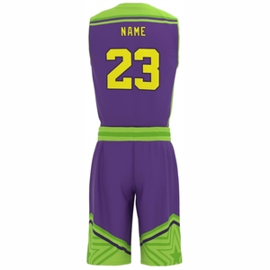 Uniforme de basket-ball de qualité supérieure tendance, entièrement personnalisé avec logo imprimé, respirant et antibactérien pour adultes - Product Image 4