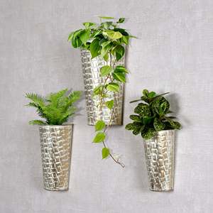 Royal Classy Style Metal Aluminio Fundido Diseño en relieve Fondo Florero artificial Oro Negro Café Macetas - Product Image 4