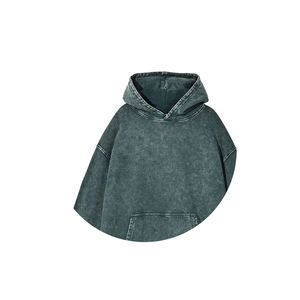 Pas cher Prix 100% Coton Acid Wash Hoodies Hommes Pull Street-wear Acid Washed Hoodie - Product Image 5