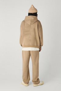 เสื้อฮู้ดผู้ชายโอเวอร์ไซส์เสื้อสเวตเตอร์ผ้าเฟรนช์400-600GSM เสื้อฮู้ดไหล่ตกสำหรับฤดูหนาวย้อมสีเรียบ - Product Image 2