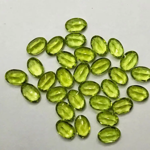 Mejor venta precio más bajo Natural 7x9mm peridoto facetado corte ovalado fabricación de joyas piedras preciosas sueltas del proveedor para joyería de moda - Product Image 2