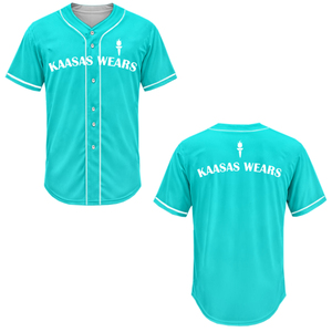 Maillot de baseball uni sublimé, style streetwear, respirant, logo personnalisé, nom, maillots de baseball pour adultes et jeunes - Product Image 1