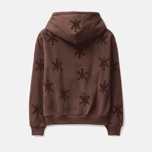 เสื้อฮู้ดผู้ชายผ้าฝ้ายแท้ 100% จากโรงงานโดยตรง สำหรับฤดูหนาว สีพื้น ย้อมสีเรียบ ตกแต่งแบบกำหนดเอง ประดับด้วยคริสตัล กันยับ ระบายอากาศดี MOQ ต่ำ - Product Image 4