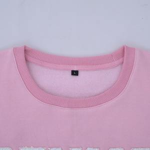 เสื้อฮู้ดแขนยาวระบายอากาศสำหรับผู้หญิงเสื้อสเวตเชิ้ตคอกลมแขนยาวผ้าฝ้าย100% ออกแบบโลโก้ได้ตามต้องการสำหรับฤดูหนาว - Product Image 6