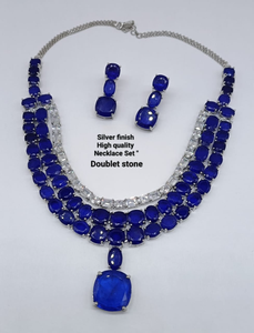 Conjunto de Joyería de Moda de Alta Calidad y Lujo Premium, Collar con Acabado Plateado para Bodas y Fiestas, Hermosos Colores - Product Image 5