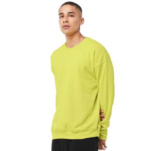 Sudaderas de Cuello Redondo para Hombre, Talla Grande, 100% Algodón, con Logotipo Personalizado en Verde Neón - Product Image 2