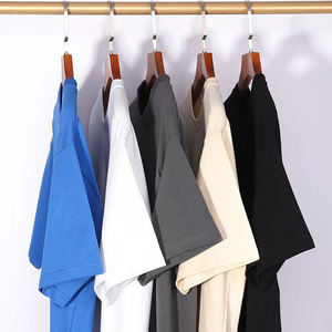 Imprimir bajo demanda Camisetas Gran calidad Azul marino Color liso Camisetas ajustadas Impresión personalizada Camiseta unisex para hombres - Product Image 1