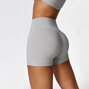 Conjunto de yoga para mujer, pantalones cortos deportivos sólidos para fitness, bermud de verano - Product Image 4
