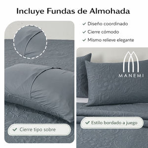 MANEMI Couvre-lit d'été mi-saison avec 1 ou 2 taies d'oreiller, différentes tailles - Product Image 4