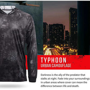 Sweat à capuche de pêche léger avec protection solaire UPF, imprimé par sublimation, séchage rapide, vêtements de performance d'extérieur pour l'été, OEM - Product Image 4