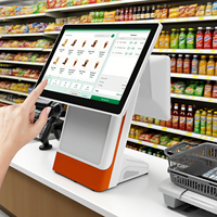 Vente en gros 15 + 11.6 ''Win Dows PC écran tactile Pos système Set caisse enregistreuse POS pour les restaurants