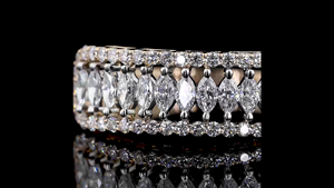 Anillo de Diamantes Cultivados en Laboratorio con Corte Marquesa en Oro |   Anillo de Diamantes Minimalista para Uso Diario, Ideal para la Oficina y Regalos - Product Image 4