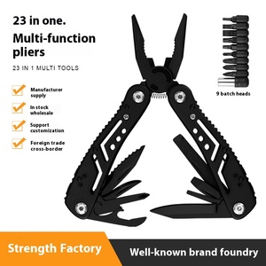 23 trong 1 đa năng Survival Pocket <span class=keywords><strong>Tool</strong></span> Kit làm việc ra bánh với tập tin mở chai DIY lớp Kìm cho cắm trại - Product Image 4