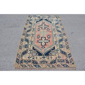 Alfombra de lana Rosa Negra turca Vintage, diseño de retales de tejido plano de 3,9x6,4 pies para decoración para sala de estar, uso de pasillo, respaldo de látex - Product Image 1