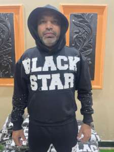 Custom Unisex Flared Jogger Tracksuit Heavyweight Cotton Distressed <b>Embroidery</b> Patch Cropped Printing Sweatpants <b>Set</b> for Men - Product Image 4