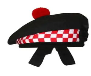 El mejor sombrero Glengarry, lana acrílica negra lisa, gorras clásicas de estilo escocés, uniforme principal de tambor con logotipo y color personalizado - Product Image 4