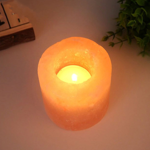 โคมไฟเชิงเทียนหินหิมาลัยสไตล์รักเป็นมิตรต่อสิ่งแวดล้อมทำด้วยมือโคมไฟงานฝีมือธรรมชาติสำหรับตกแต่งบ้าน - Product Image 5