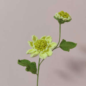 Flor de Ganchillo Azul Creativa Hecha a Mano, Producto Terminado, Venta al por Mayor Directa de Fábrica - Product Image 4