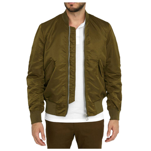 Chaqueta de bombardero de invierno para hombre con logotipo personalizado al por mayor, ropa informal de calle para exteriores con cuello levantado, ropa de moda J - Product Image 5