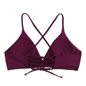 Traje de Baño Bikini sin Costuras de Dos Piezas, Tejido Suave para Mujer, Vacaciones en la Playa, Proveedor OEM Personalizado - Product Image 3