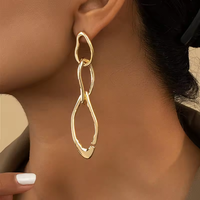 XXX-YYY or couleur exagérer boucles d'oreilles femmes tendance mode personnalité bijoux cadeaux de fête exquis simplicité accessoires