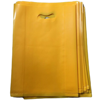 Sacs de courses en plastique personnalisés avec poignée découpée, sacs de transport colorés pour boutiques et commerces de détail