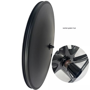 Roues à disque en carbone super légères DFS de 30mm de large 700C Track/Triathlon/TT Bike, <span class=keywords><strong>roue</strong></span> en carbone à disque à moyeu à cliquet - Product Image 3