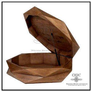 オークスクエア複合ウッドトップコーヒーテーブル木製コーヒーテーブル無地木製コーヒーテーブルデザインリビングルーム家庭用家具 - Product Image 5