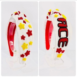 Diademas indias con cuentas hechas a mano, accesorio deportivo para el cabello a bajo precio, diademas llamativas con cuentas elegantes - Product Image 1