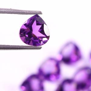Ametista Africana Natural de 16 mm, Corte en Forma de Corazón, Facetada, Calibrada, Piedra Preciosa Suelta Certificada, Lote al por Mayor para Fabricación de Joyería - Product Image 3