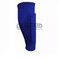 Custom Logo Breathable Calf Compression For Football Running Skating compression sleeve with honeycomb pads calf support