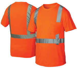 Premium Men's <b>Hi</b> <b>Vis</b> <b>T</b>-<b>Shirt</b> <b>Hi</b> <b>Vis</b> Workwear Reflective Safety Polo <b>Shirt</b> 100% Polyester Workwear - Product Image 3