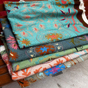 แขวนผนังซูซานิปัก, ผ้าทอแฮนด์เมด, เย็บปักถักร้อยผ้าฝ้าย - Product Image 1