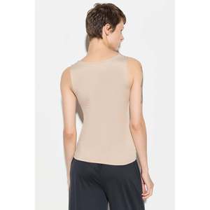 Blouse vintage à col rond et manches courtes pour femmes, tenue de bureau décontractée, bretelles larges, tricot en polyamide fin, devant court, dentelle XL - Product Image 4