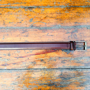 Ceinture en cuir véritable adaptée au bureau pour hommes avec boucle réversible de qualité supérieure, accessoire de profil formel et occasionnel - Product Image 6