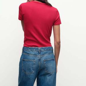 Camiseta de nuevo diseño 2025 para niñas, camisetas de mujer de alta calidad, logotipo al por mayor, camisetas lisas personalizadas, conjunto pesado de verano - Product Image 4