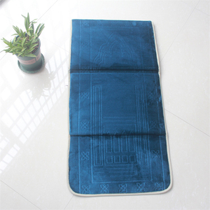 Alfombra de oración musulmana islámica de moda de gran venta, alfombrilla de meditación de viaje plegable con respaldo y bolsillo lavable para uso doméstico - Product Image 2