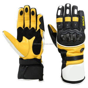 Gants de sport à doigts entiers pour la course automobile et le cyclisme Protection antidérapante avec gants de vélo de protection en cuir PU - Product Image 2