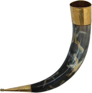 Precio al por mayor cuerno vikingo auténtico medieval comida segura epoxi beber cuerno con soporte vikingo hogar Bar accesorios a bajo precio - Product Image 2