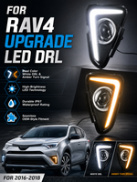 Feux de jour à LED Wind Winner, feux antibrouillard, clignotants pour Toyota RAV4 2016 2017 2018