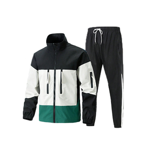 Classic Men Winter Printed Jogging Suits Stylish Casual <b>Tracksuits</b> Durable Polyester/Cotton Breathable Windproof <b>Tracksuit</b> - Product Image 1