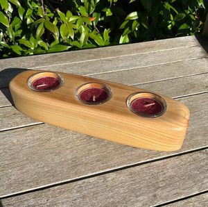 Portavelas de Madera Personalizado |   Grabado Láser Disponible |   Directo de Fábrica - Product Image 1