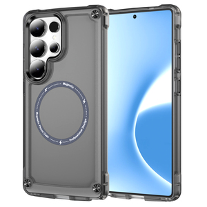 Semitransparente a prueba de golpes TPU + Acrílico Magnético UV Pintado Contraportada Botones de metal para S25 Ultra S24 23 FE Fundas para teléfonos - Product Image 1