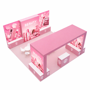 <span class=keywords><strong>Stand</strong></span> d'exposition cosmétique rétroéclairé <span class=keywords><strong>de</strong></span> 20 x 20 pieds, boîte lumineuse en forme d'arche rose, <span class=keywords><strong>stand</strong></span> d'exposition <span class=keywords><strong>de</strong></span> beauté, <span class=keywords><strong>stand</strong></span> d'exposition <span class=keywords><strong>de</strong></span> maquillage, <span class=keywords><strong>stand</strong></span> <span class=keywords><strong>de</strong></span> salon professionnel - Product Image 1